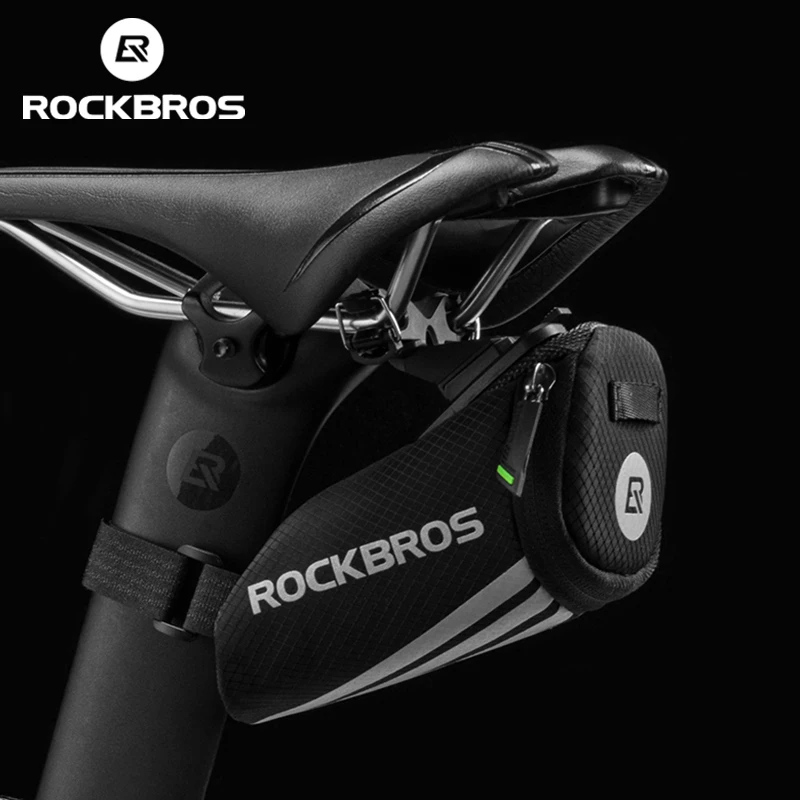 ROCKBROS Bicycle Mini Seat Bag Cycling Y-Series Strap On Wedge Packs Saddle Bag MTB Rode Bike Tool Kits Rear Seat Pack Bags