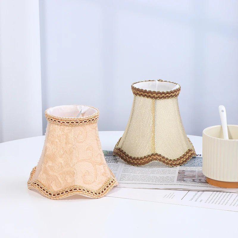 Simple Chandelier Lamp Shade Retro Candle Chandelier Cloth Lampshade Nordic Style Modern Lamp Cover For Home Decoration