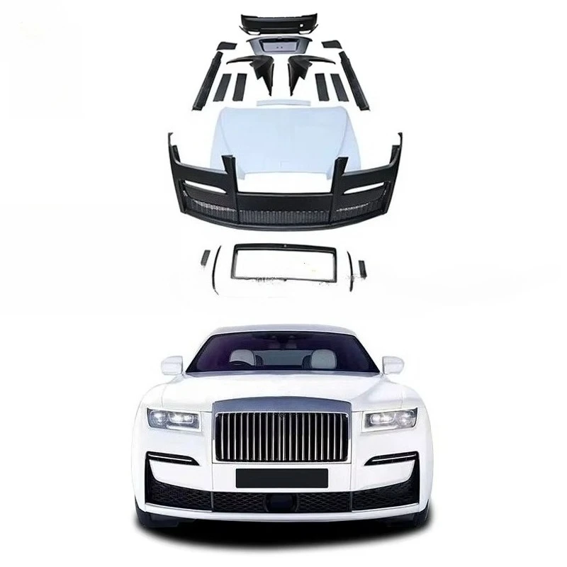 For  Bodykit Upgrade Old to New Style Hood Cover Car Rear Bumper Fiberglass Full Body Kits