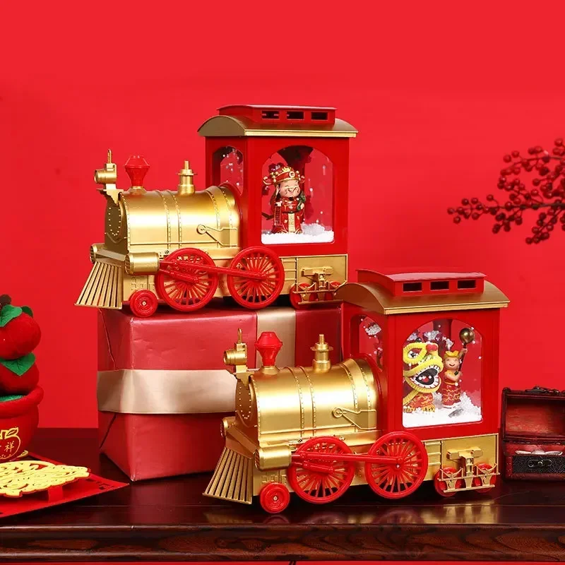 

Spring Festival Music Snow Lantern God of Wealth Lion Dance Festive Fortune Furnishings Shopping Mall Hotel New Year Gift