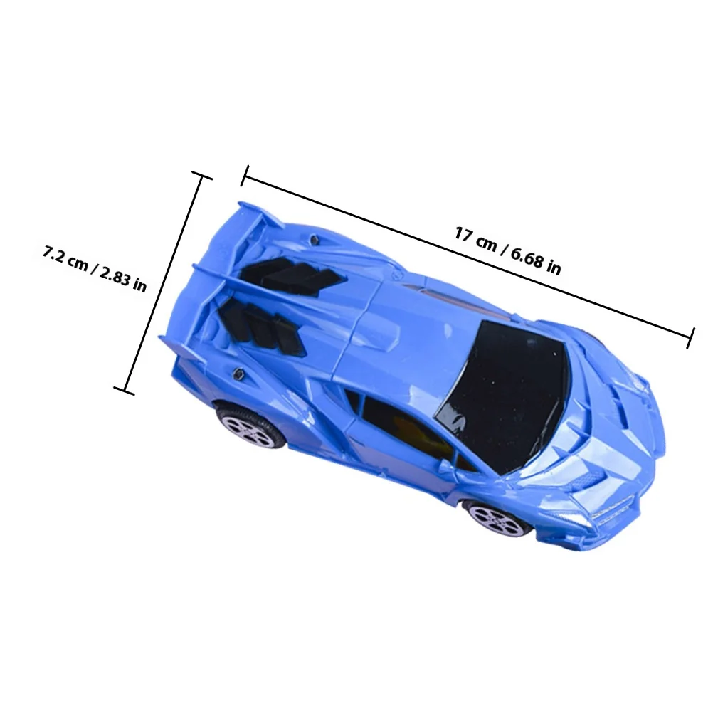 6Pcs Cartoon Push Car Friction Powered Inertial Vehicle Set Bright Color Compact Design Fun Interactive for Children