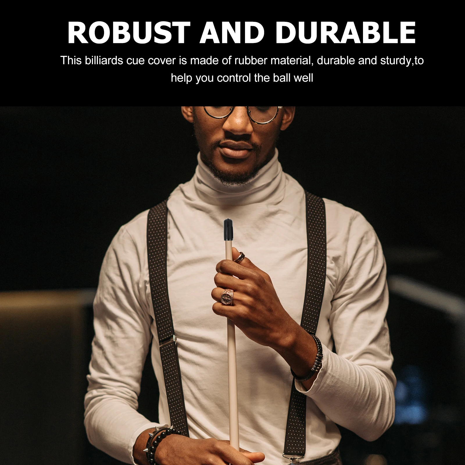 

10Pcs Pool Cue Tip Covers High Class Replacement Tips Easy Install No Glue Shockproof Protective Cover Enhances Relations