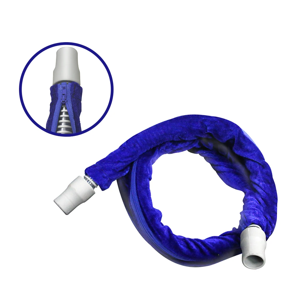 1/2 Pcs 180CM Reversable CPAP Tube Cover Hose Wrap Tubing Cover Zipper Hose Hook Loop