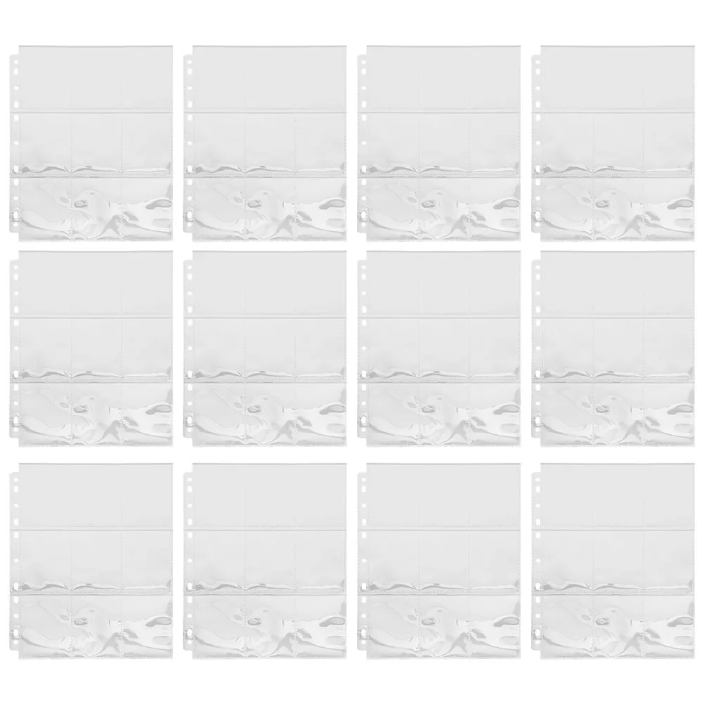 

30 Sheets Card Binder Replacement Pages PP Material for Game Cards and Collectibles Protection Trading Card Holder