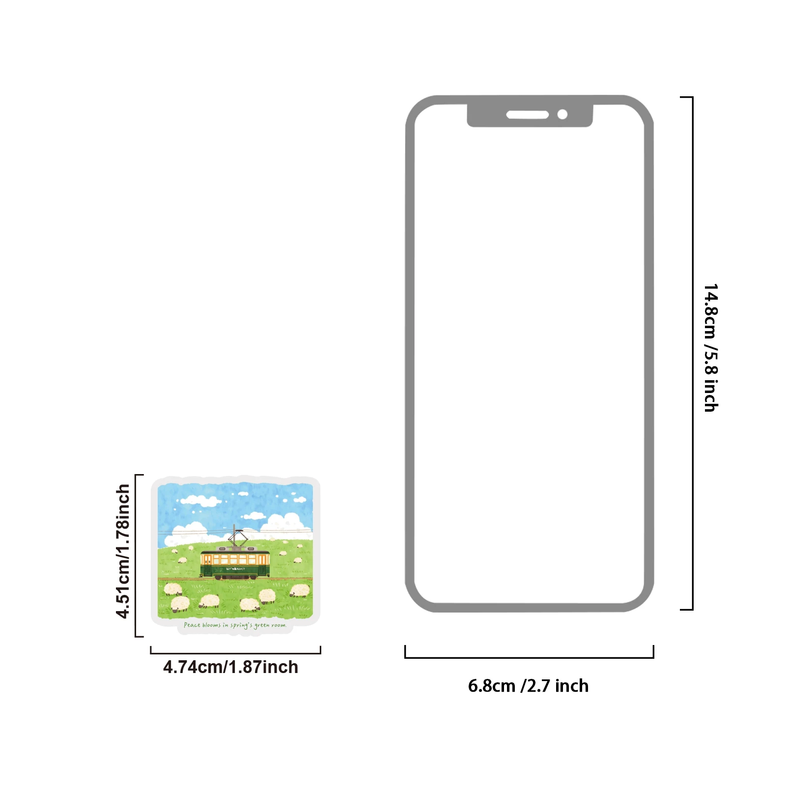 Etori Life 30Pcs Fresh Prairie Scenery Journal Stickers Pastoral Farm Decoration Stickers Suitable for Laptops, Suitcases, Water Bottles, Guitars, Office Decoration Accessories, Handmade Scrapbooking Supplies, DIY Projects, Envelopes and Gift Paper Bags, Label Seals, Rich Colors, Very Perfect Stickers, Pvc, Korean Stationery, Children's Stickers, School Supplies