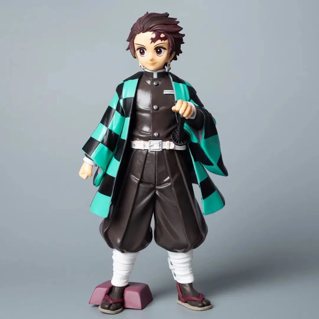 مجموعة شخصيات ROS كبيرة مصنوعة من مروحة حوالي 22 سم Tanjiro وZenitsu وNezuko وInosuke - نموذج عرض قابل للتجميع الجماعي #2