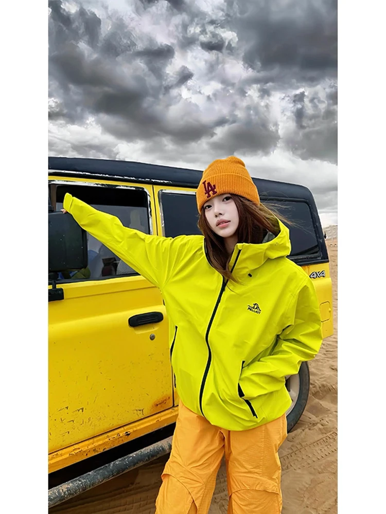 

Мужская куртка с капюшоном на подкладке Fce, ветровка для скалолазания на открытом воздухе, мягкая осенняя мода, повседневная молния, цвет