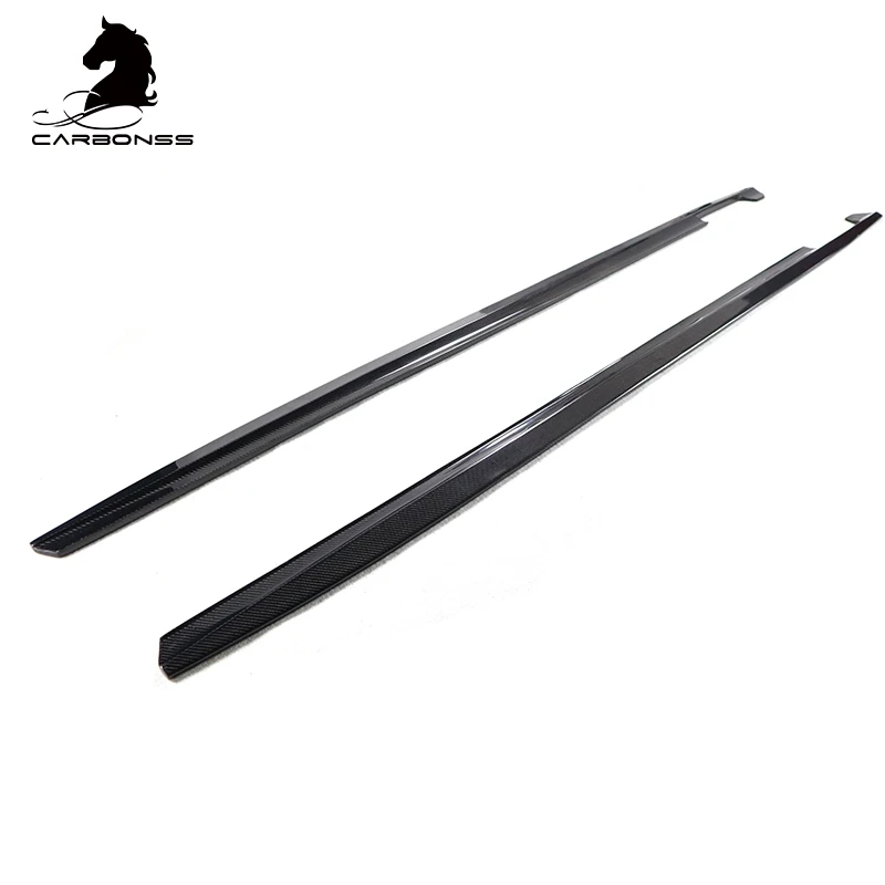 CMST نوع ألياف الكربون الجانب تنورة تمديد الشفاه سيارة الجانب تنورة لسيارة G20 #6