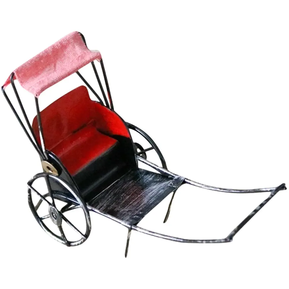 

Vintage Style Decoration Retro Jinrikisha Simulated Desktop Ornament Home Crafts Housewarming Gift