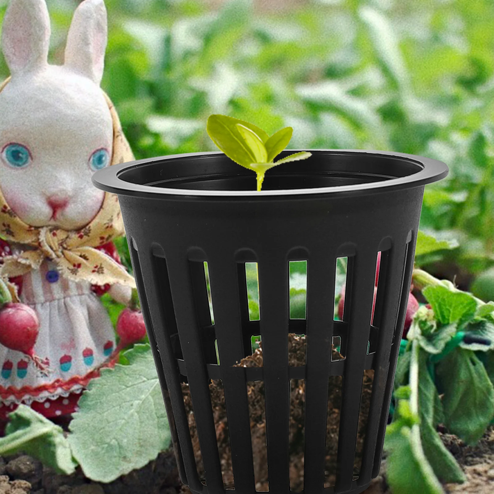 

20 Pcs Small Pots for Plants Soilless Flower Indoor Plastic Nursery Seedling Large Hydroponic Net Cup