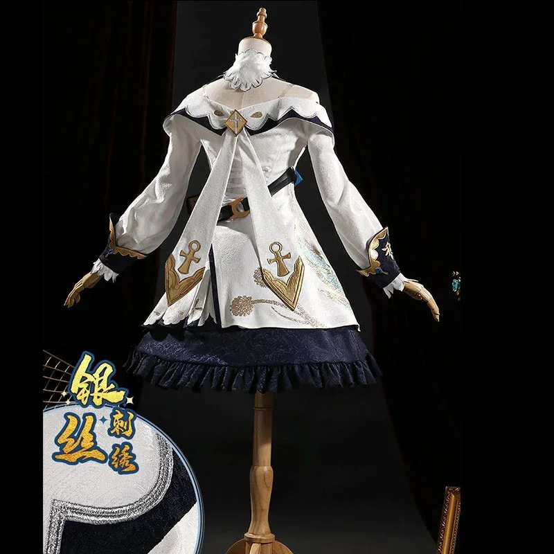 لعبة Genshin تأثير ازياء تأثيري باربارا ، فتاة مجموعة كاملة ، زي أنيمي ، ملابس حفلة هالوين ، شعر مستعار لعب الأدوار