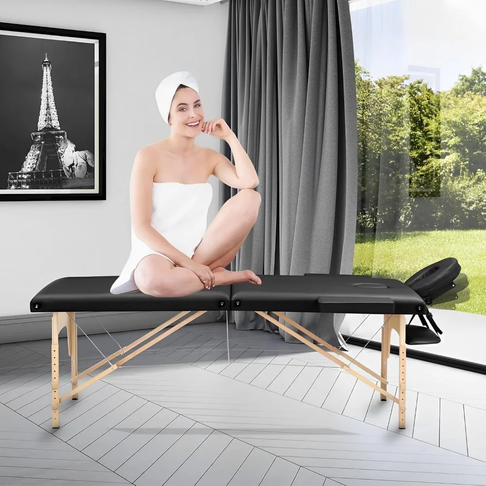 Professional Portable Massage Table - Adjustable Foldable Lash Bed for Spa, Tattoo, Facial, Physical Therapy image 5