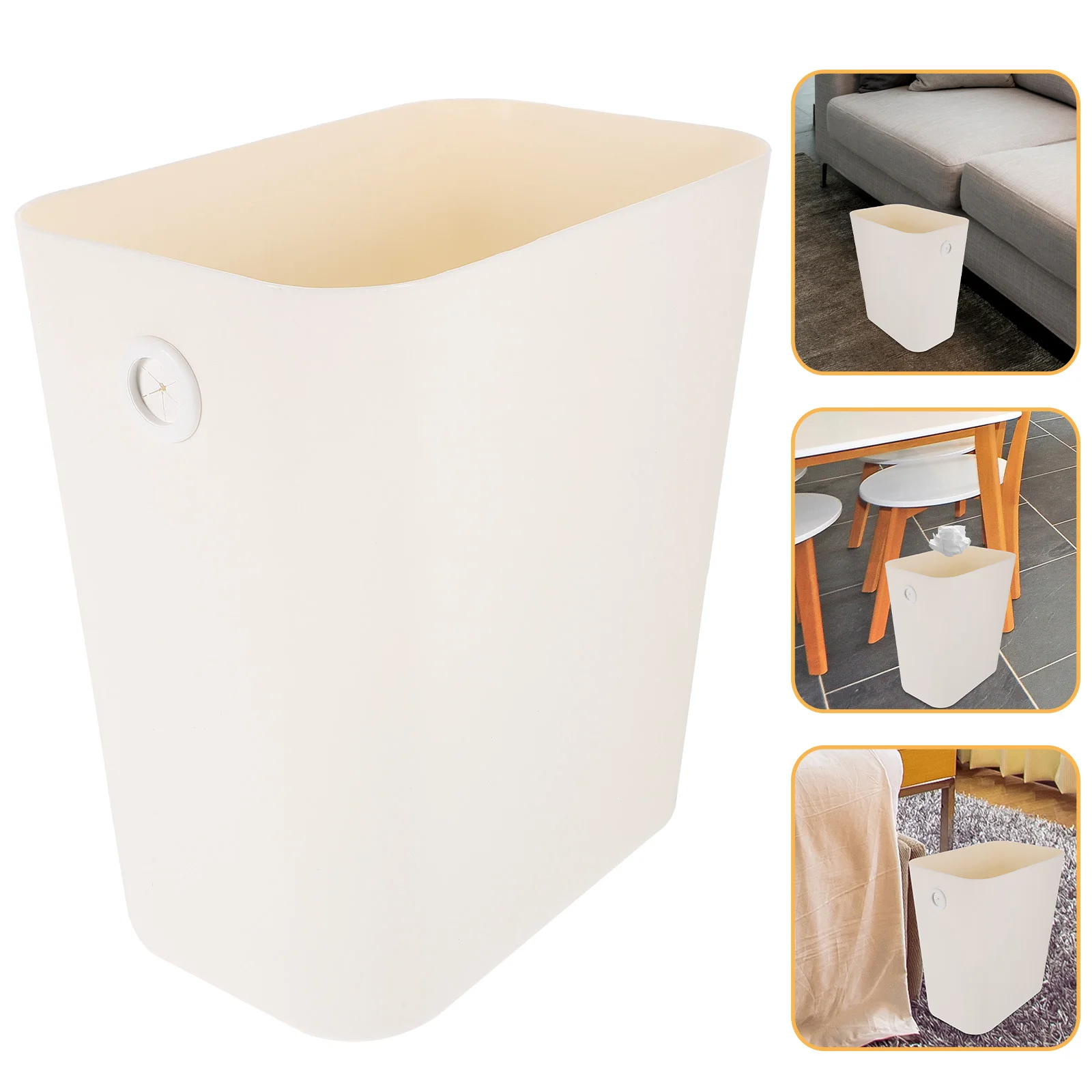

Compact Small Trash Can Slim Garbage Bin Bathroom Kitchen Plastic Waste Basket Home Office Container Small Waste Basket