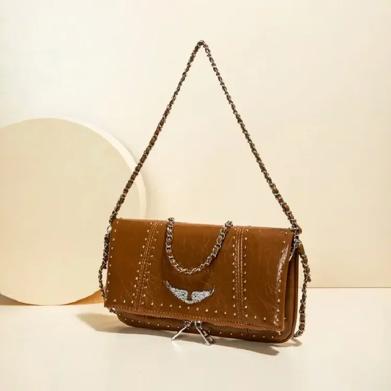 

2026 Commuter Crossbody Diaper Bag Women's Luxury Leather Tote Vintage Minimalist Designer Large Capacity Elegant Durable