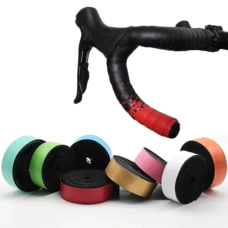 Road Bike Tapes Anti Slip Bicycle Handleba Tape Speed Racing Bicycle Handles Wrapper Bar Belt Shock Absorber Handlebar Ribbon