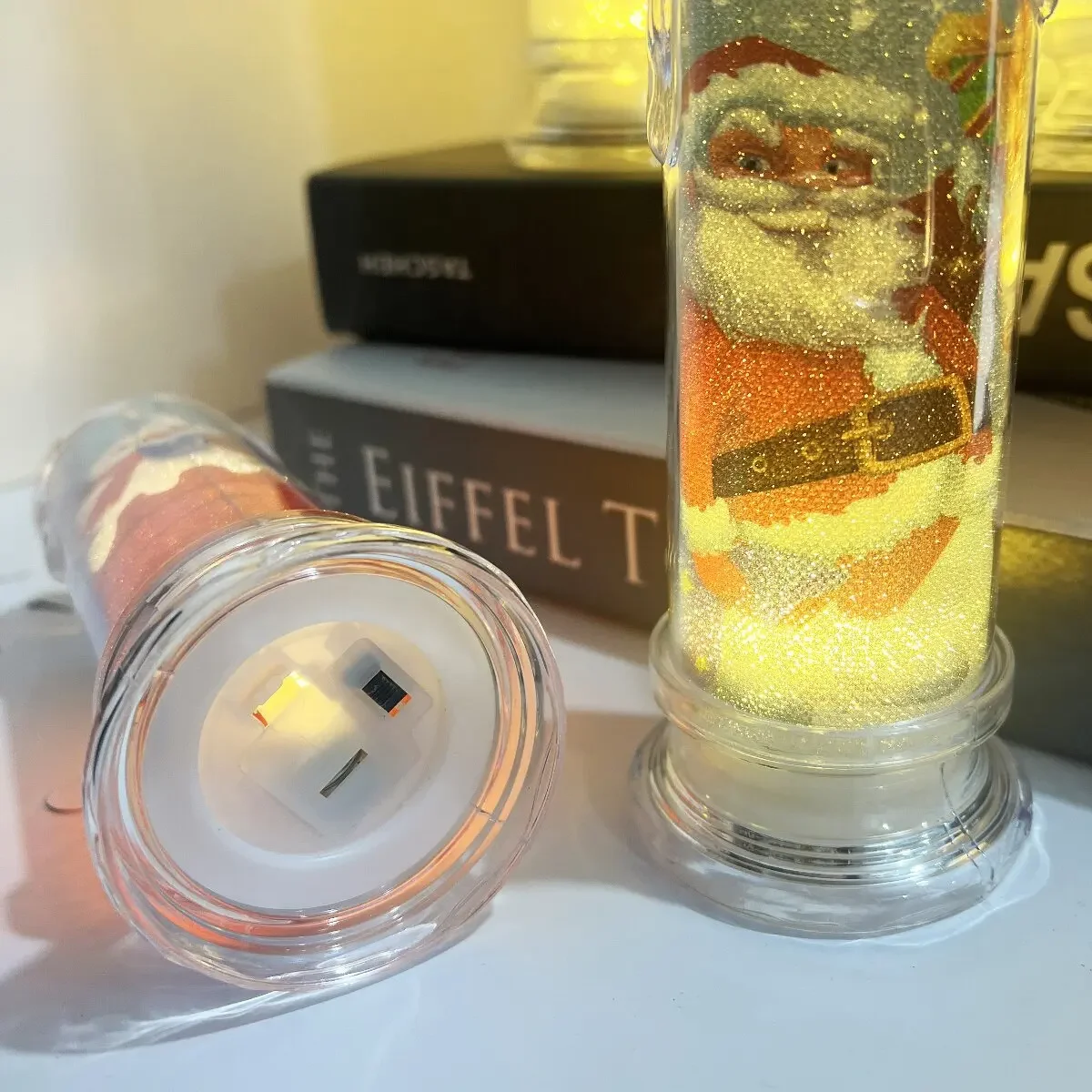 1/3/6PCS Candele a pilastro LED natalizie Luci senza fiamma tremolanti a batteria per esposizioni natalizie per interni ed esterni