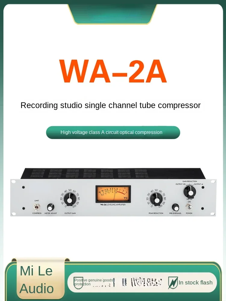 Chinese Versie In Voorraad Audio WA-2A Buis Compressor Dubbele Transformator Professionele Opname Compressie