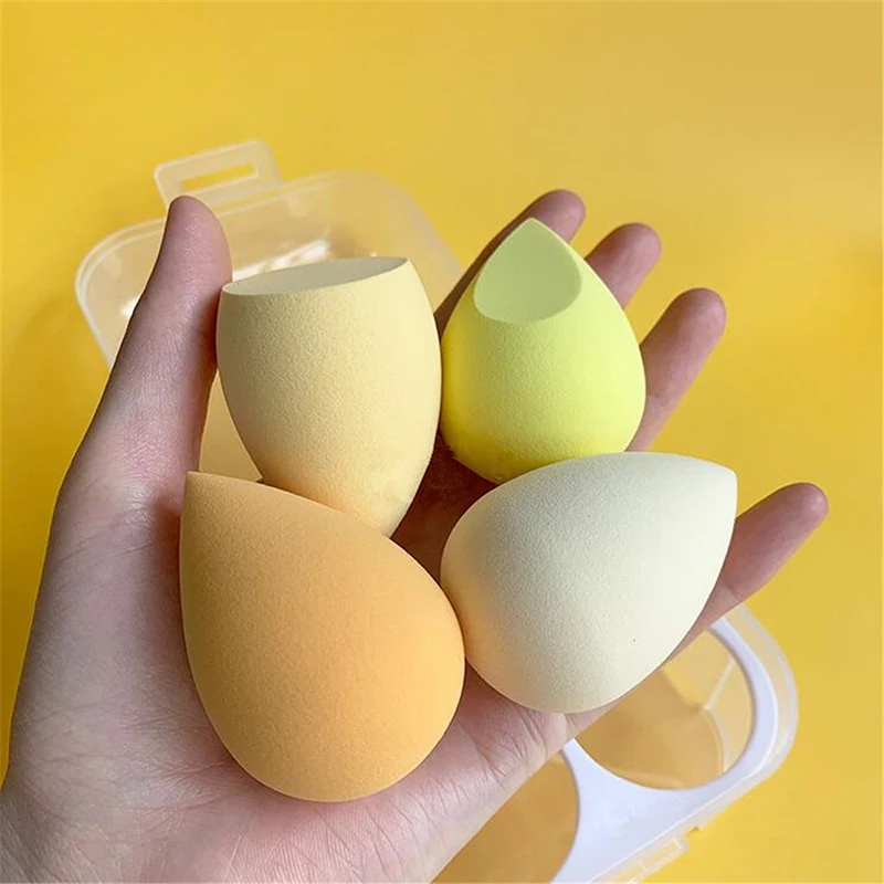 4/8 Stuks Make-Up Spons Poeder Puff Droge En Natte Gecombineerde Schoonheid Cosmetische Bal Foundation Poeder Puff Cut Make-Up Sponsgereedschap