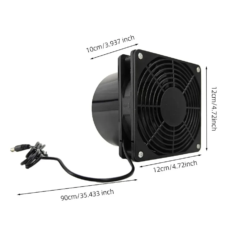 Exhaust Fan Kit Efficient Cooling Ventilation Fan Kit for Home  Warmhouse Pet Room