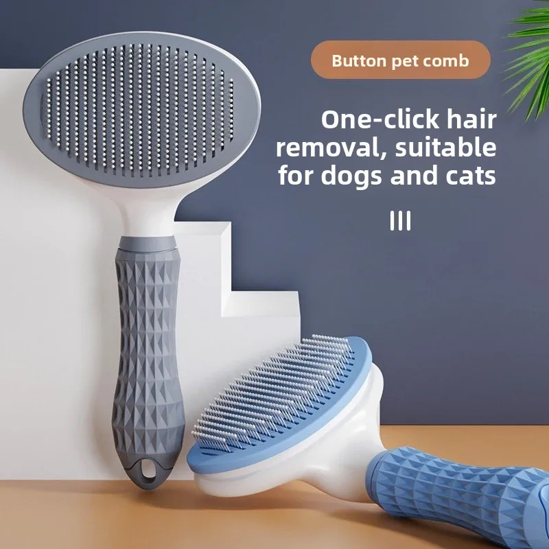 

Dog and cat hair combing, floating hair removal comb, one click hair removal, dog needle comb, pet grooming tool