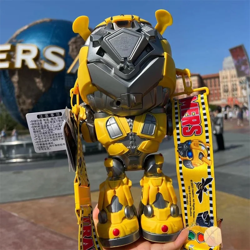 Transformers Bumblebee Luminescence Popcorn Bucket Cup Cinema Artifact Anime Surrounding Figurki Model Dorosły Dziecko Prezent Urodzinowy