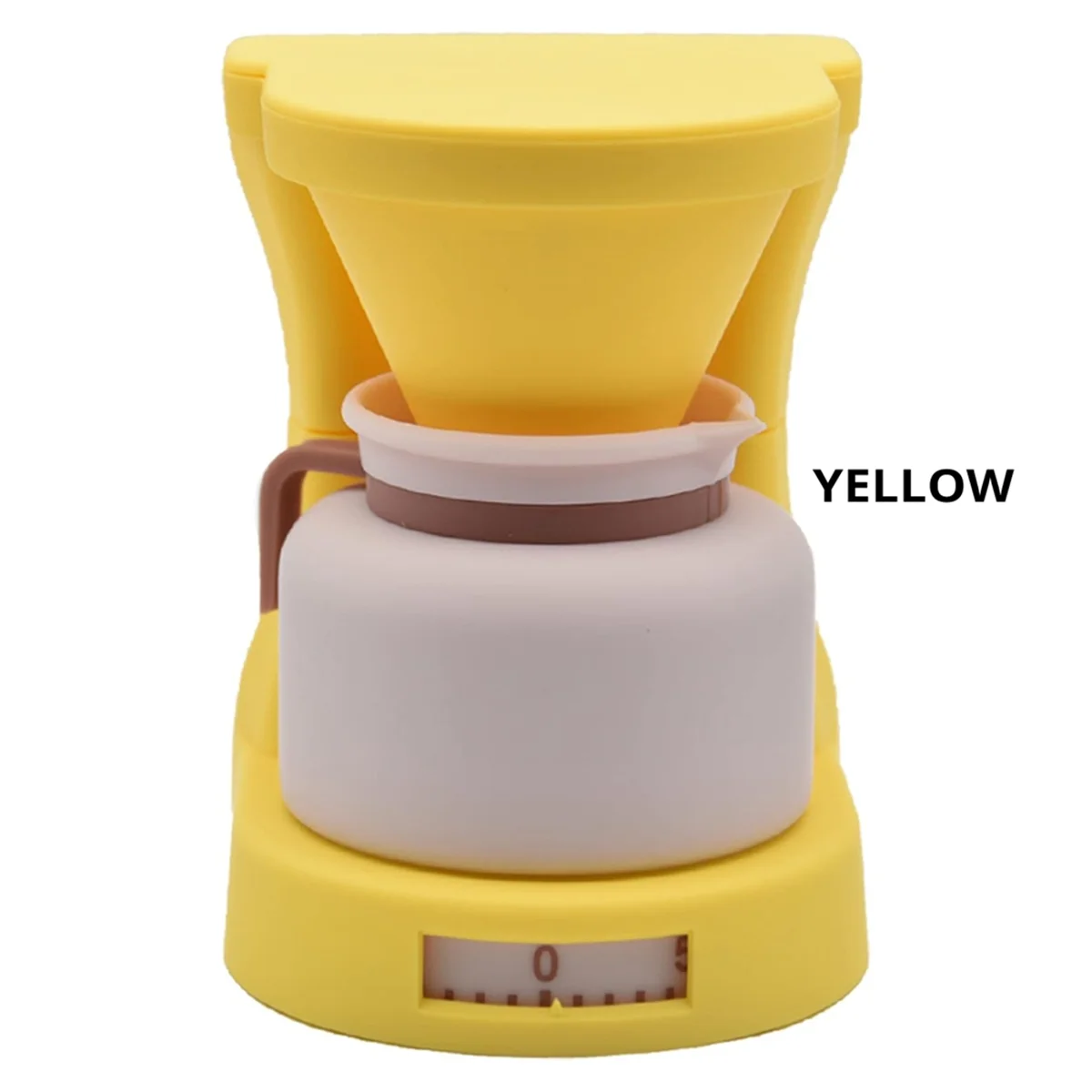 ABUA Cute Mechanical Kitchen Timer Countdown Tool Children'S Kitchen Cooking Timing Tool Yellow