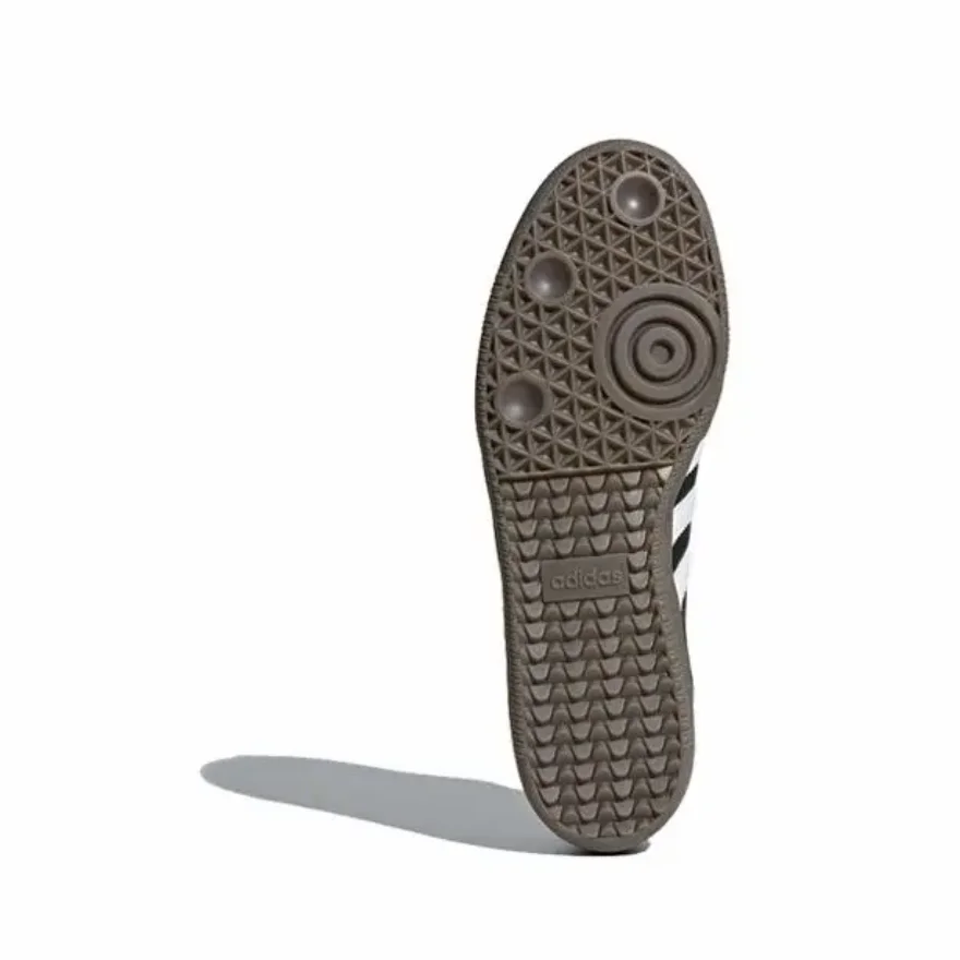 حذاء رياضي عصري من adidas Originals SAMBA OG غير قابل للانزلاق ومتعدد الاستخدامات ومنخفض الارتفاع للجنسين باللونين الأبيض والأسود