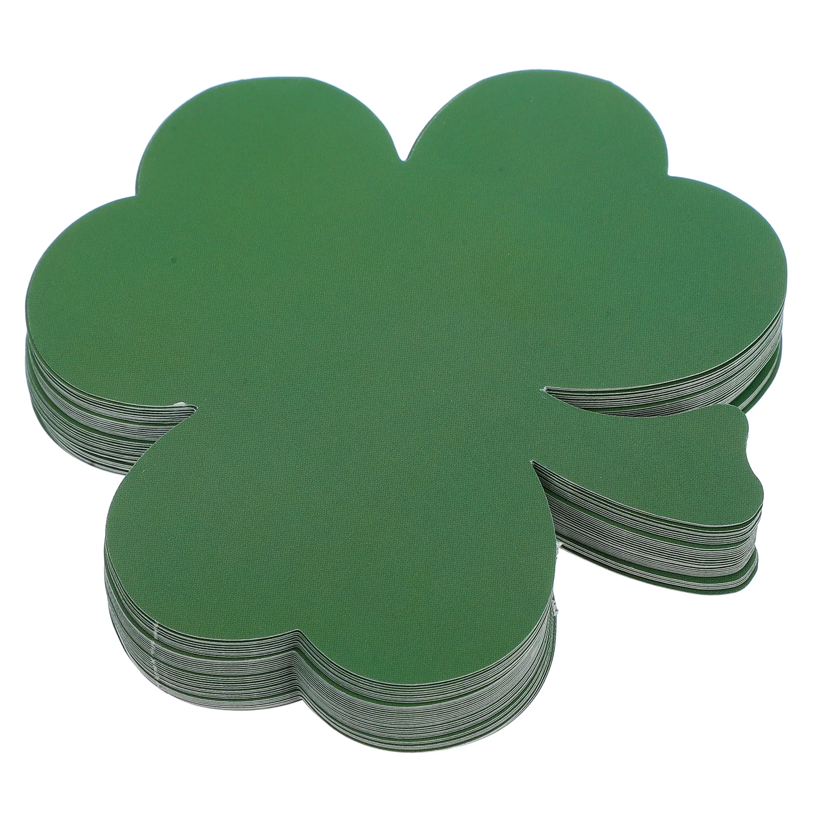 

40 Pcs Clover H written Cards Foam Shamrock Cutouts Irish Decor Patrick Day Bulletin Boards Classroom Name Cards