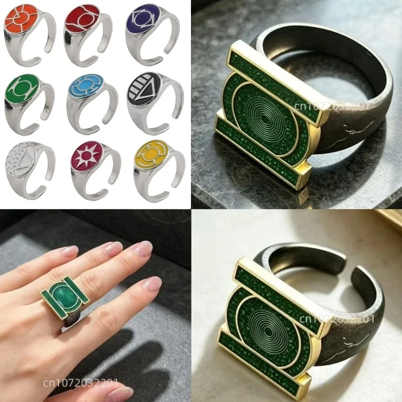 Neue Laternen, Green Lantern Corps Ring aus Metall, Cosplay-Requisite aus der DC-TV-Serie, Willpower-Ring, Sammlerstück, Cosplay-Dekor, Accessoire, Geschenk