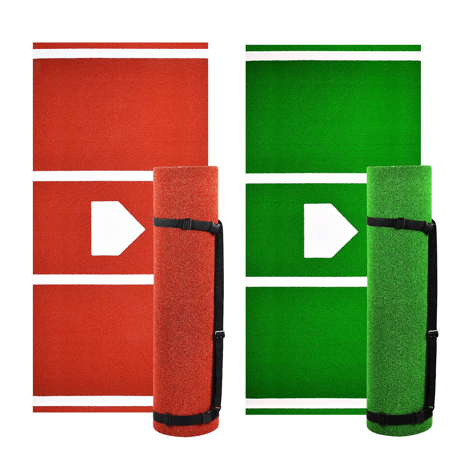 

Коврик для ватина Бейсбольный тренировочный коврик Противоскользящий бейсбольный газон с домашней пластиной, коврик для кормовой игры 10X3,8 футов для бейсбольного софтбола