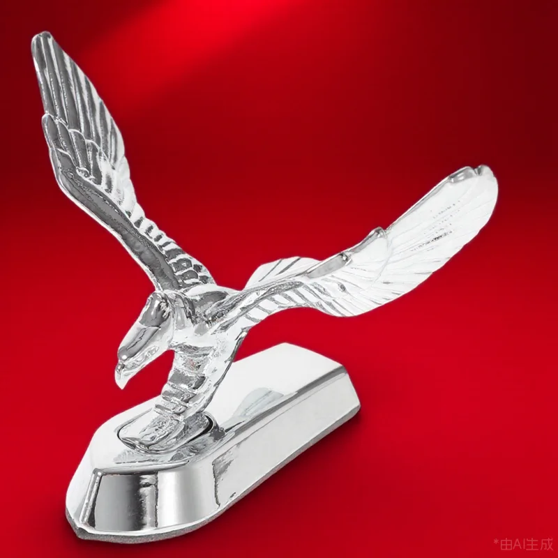 

Front Decorative Badge 3D Eagle Zinc Alloy Chrome Motorcycle Ornament For Universal Bike Styling Motorcycle Decorations