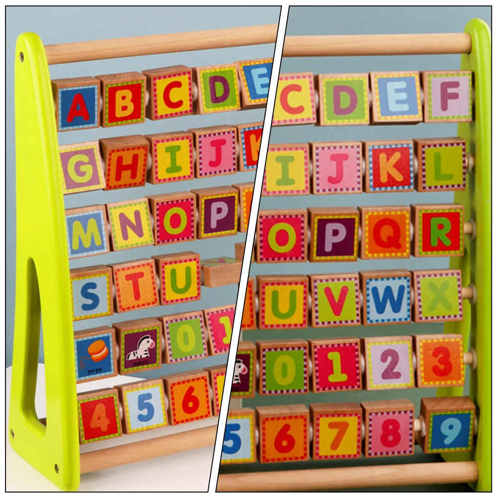 Alphanumeric Rack Early Educational Alphabet Board Beaded Multi-function Child Children’s Toys