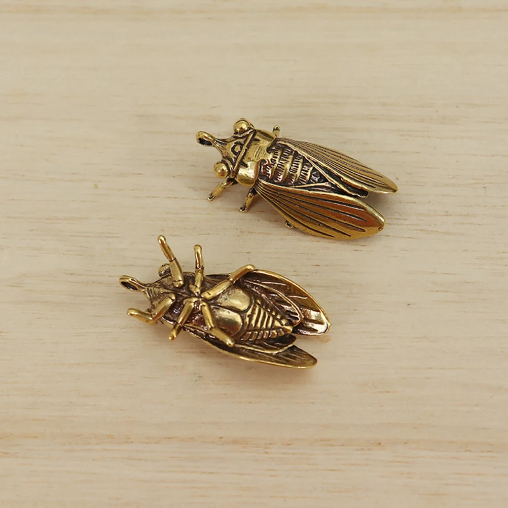 

Cicada Keychain Key Pendants Car Decor Brass Adornment Hanging Jewelry Accessories Durable Stylish Key Bag Phone