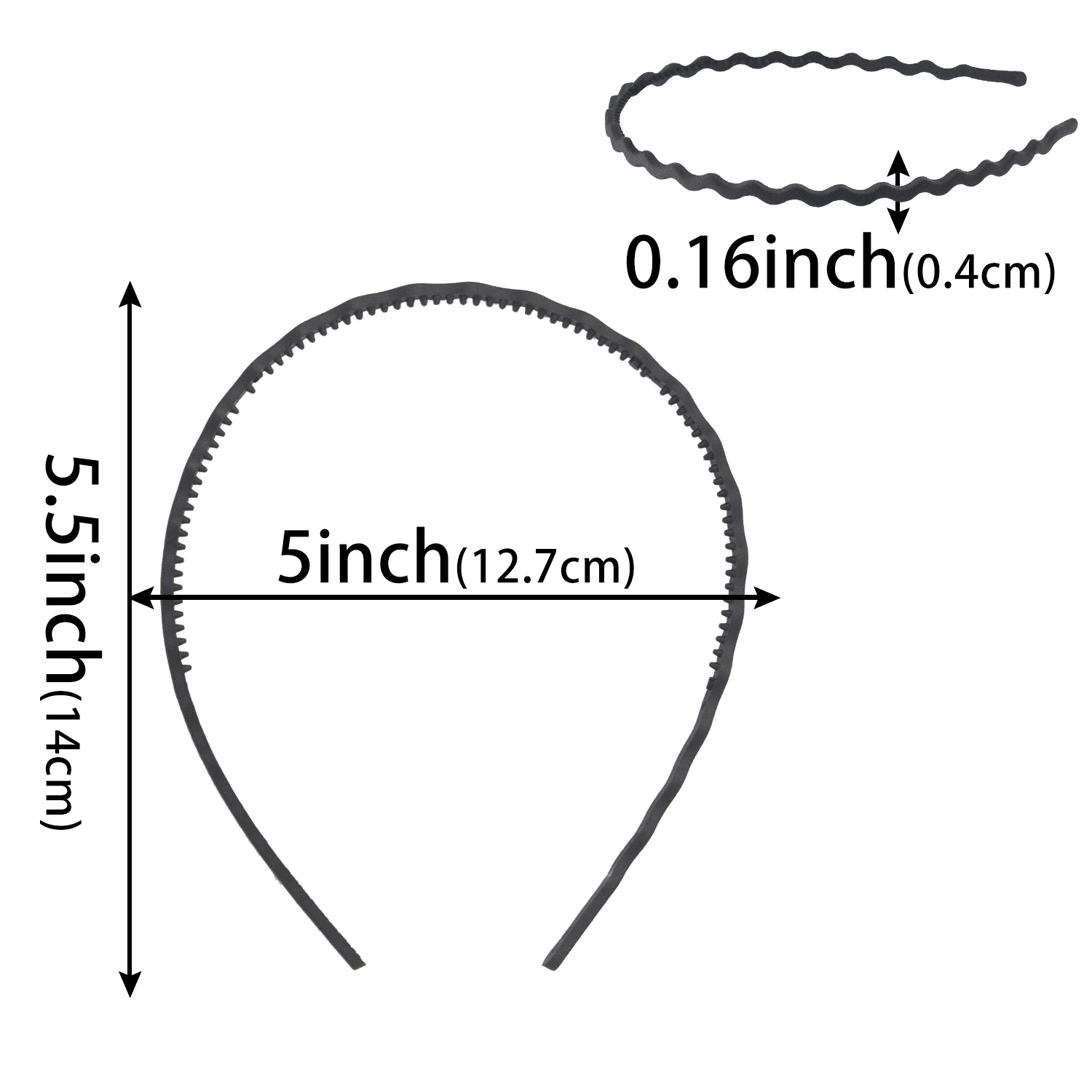 20PCS Matte Thin Headband For Women Girls 0.2inch Wave Hairband Female Hair Hoop Headwear Hair Band Accessorie view 6