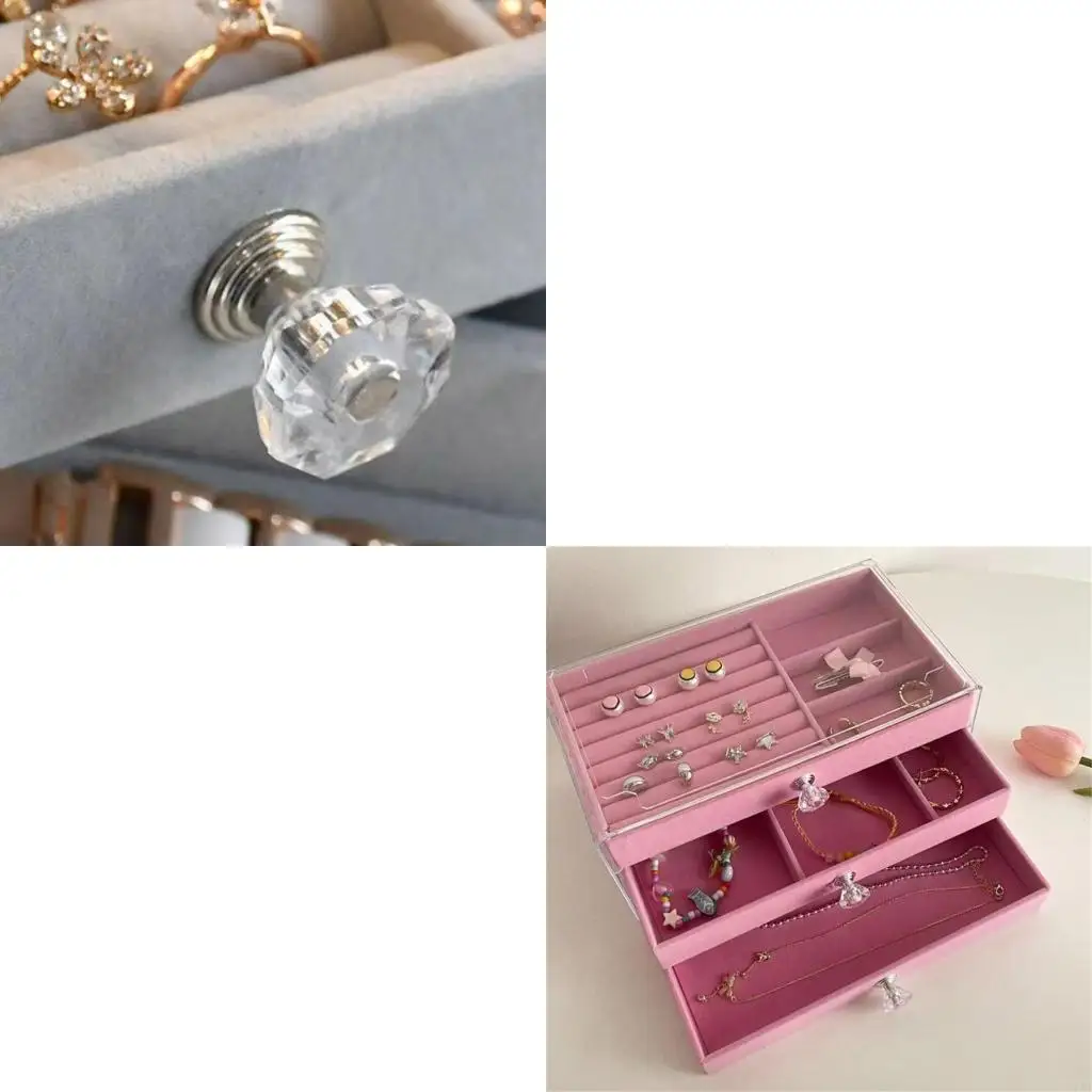 

Multi Layer Jewelry Storage Case Elegant Earrings Necklace Bracelets