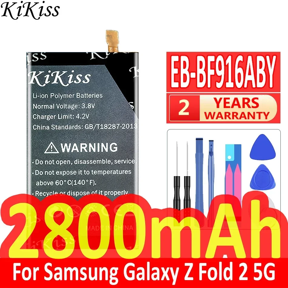 2800mAh/2900mAh KiKiss Replacement Battery EB-BF916ABY EB-BF917ABY For Samsung Galaxy Z Fold 2 Fold2 5G SM-F916