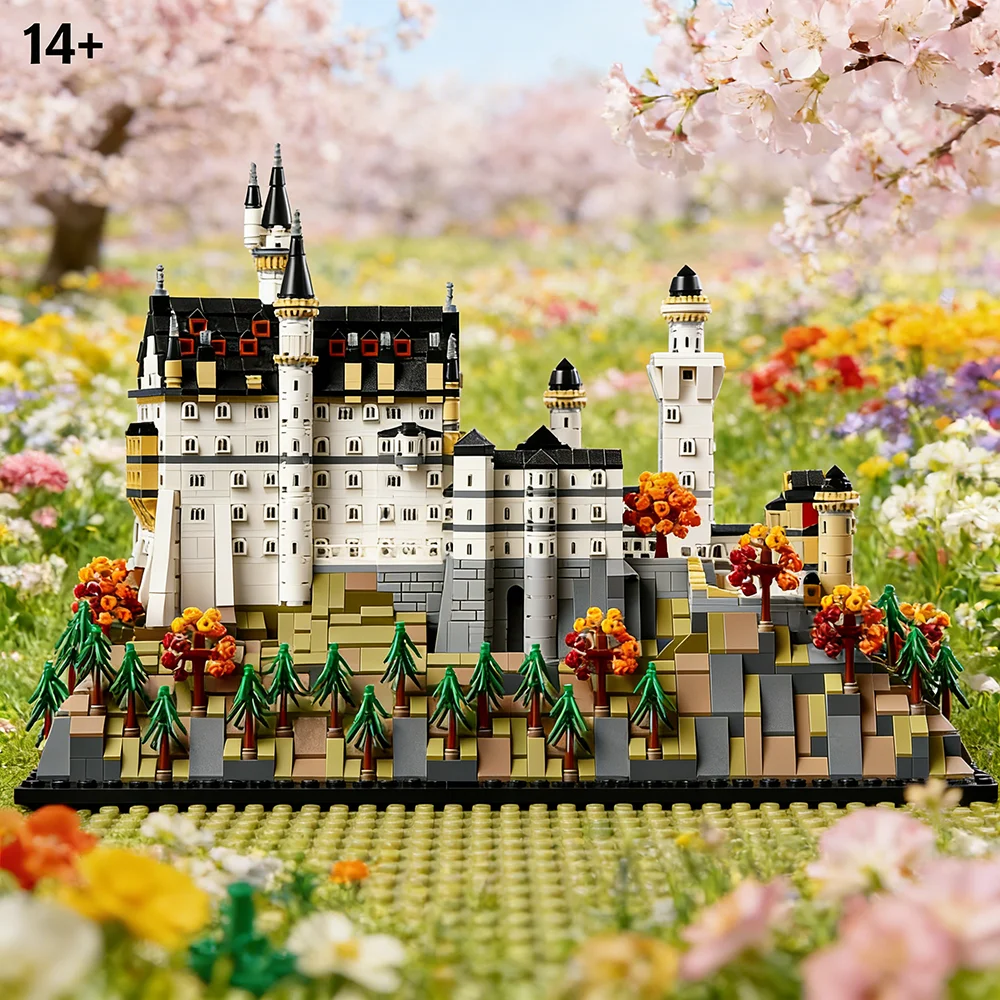 

Creative Toys 3455PCS In stock Neuschwanstein Architectural Model Kit 21063 Collectible Building blocks Set for Adults Gift