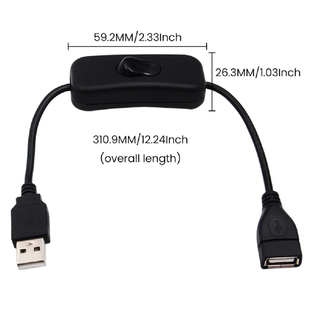 

Новый USB-кабель «папа-мама» Переключатель ВКЛ-ВЫКЛ Кабель Переключатель Светодиодная лампа Питание 28 см Линия Черный Адаптер для преобразования даты электроники