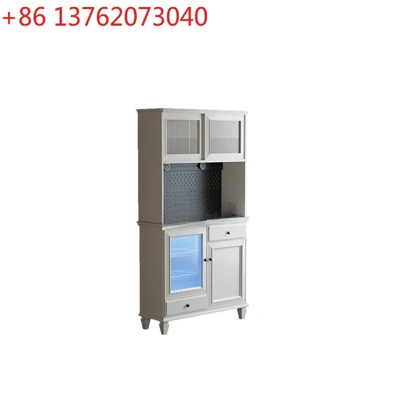 CX Modern Minimalist Solid Wood Wire-Wrap Board Dining Side Wine Cabinet High Cabinet Integrated Wall