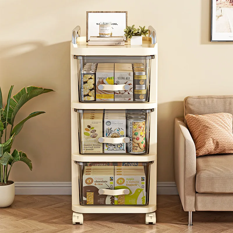 Modern simple and movable multi-layer three-layer rectangular locker household