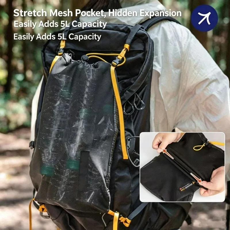 Outdoor Backpack EXpansion Kangaroo Pouch Ultralight 65g Tactical Pack for Travel Outdoor Hiking Camping Gear Molle
