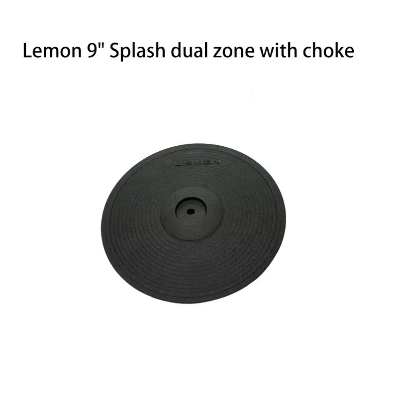 9 Inch Dual‑Zone Splash Electronic Cymbal Pad With Choke Control Full Surface For E‑Drum Kit Home Drumming Practice Accessory