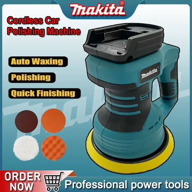 

Makita Cordless Car Polisher 8 Gears Adjustable Auto Electric Waxing Sanding Sealing Glaze Tool Rechargeable For 18V Battery