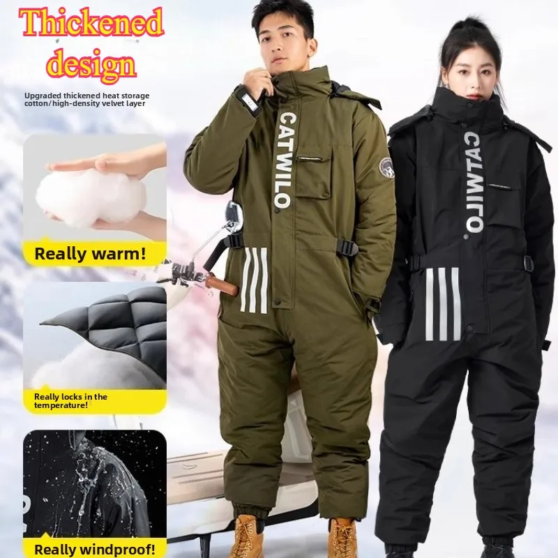 

Moto Warm Velvet Thickened Riding Suit Winter Electric Motorcycle Jacket Fishing Clothe chamarra motociclista