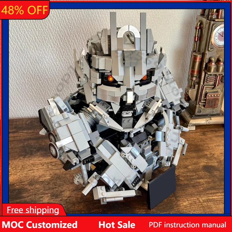 

887 PCS Tech car mech Movie Bust MOC Customize Modular Building Block Creative Design Educational Simple DIY Assembly Toy Gift