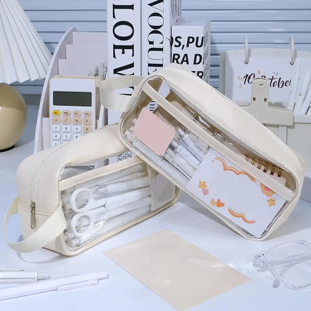 Keep Tidy Zipper Design Student Ins Simple Stationery Storage Box Daily Use