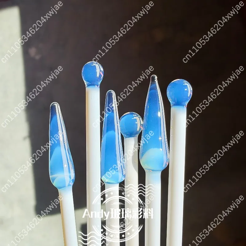 B04 Borosilicate Glass Rod Moon White High Temperature Resistant for Flameworking Glass Art DIY Bead Making Craft Supplies