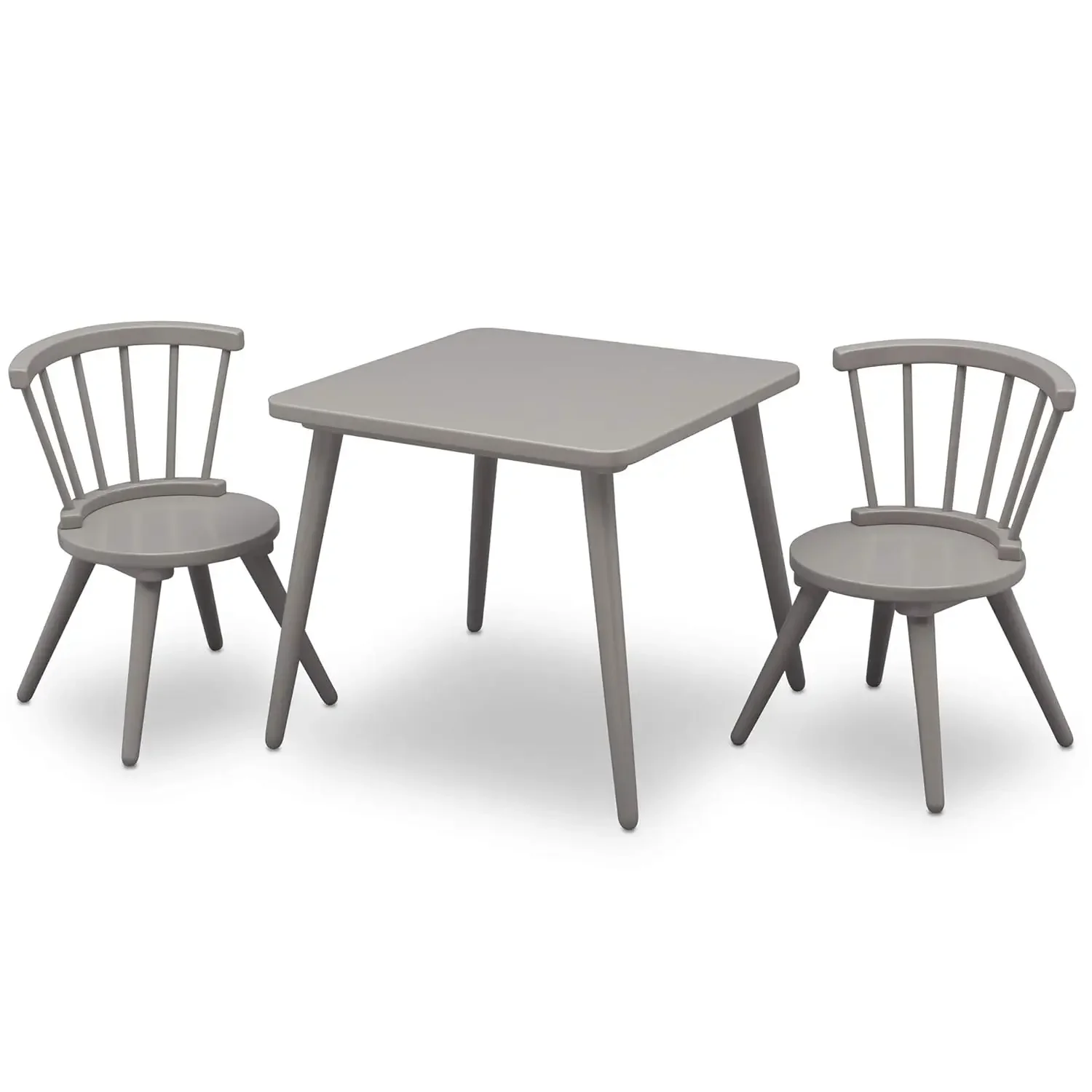 Children Windsor 2 Chair, 3 Piece Set, Grey