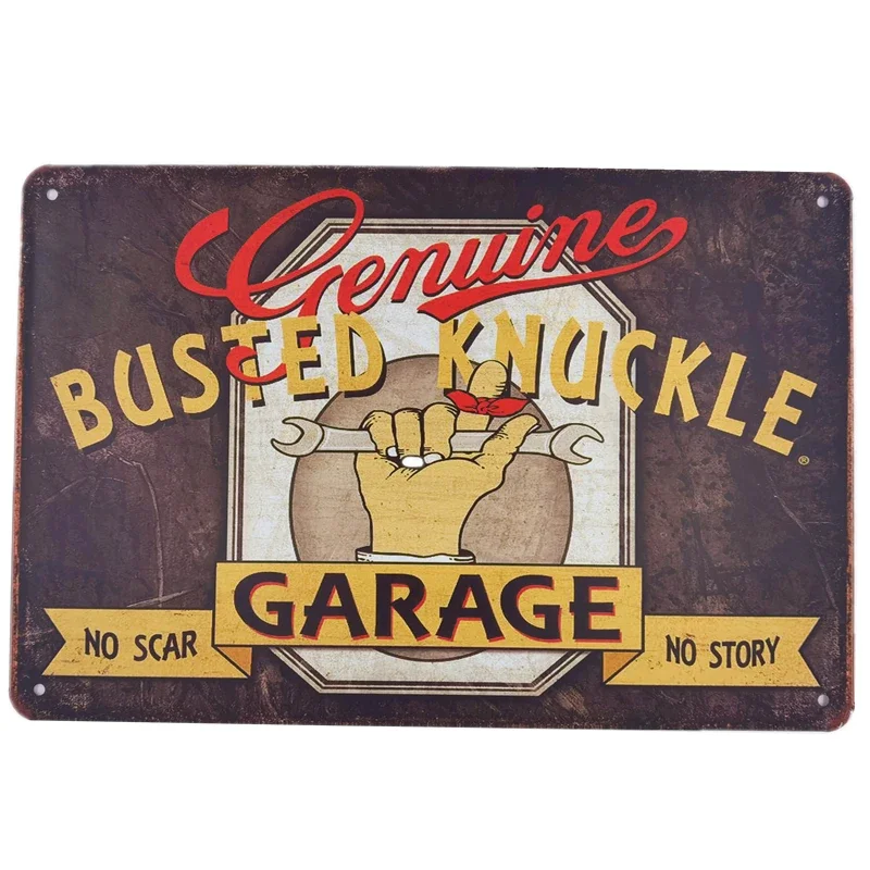 Shabby Chic Dad's Garage Metal Tin Sign My Tools My Rules Plates Motor Gas Service Repair Motor Garage Poster Home Wall Decor