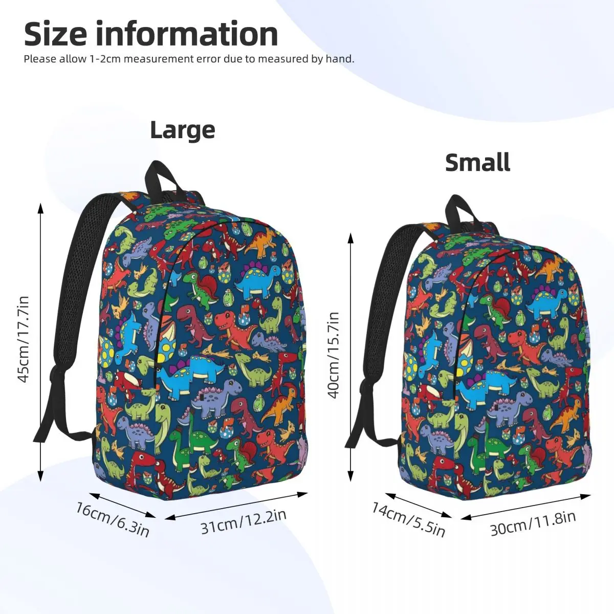 Rex Dinosaur Fantasy Pattern Backpack for Boy Girl Kids Student School Bookbag Daypack Preschool Primary Bag Sports